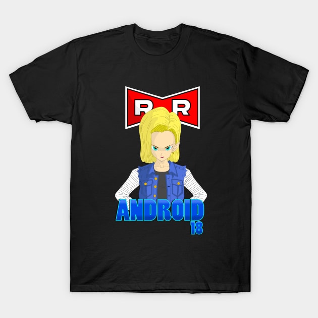 Dragonball Z Android 18 T-Shirt by Dori